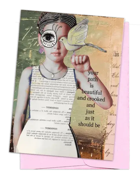 Beautiful & Crooked Greeting Card
