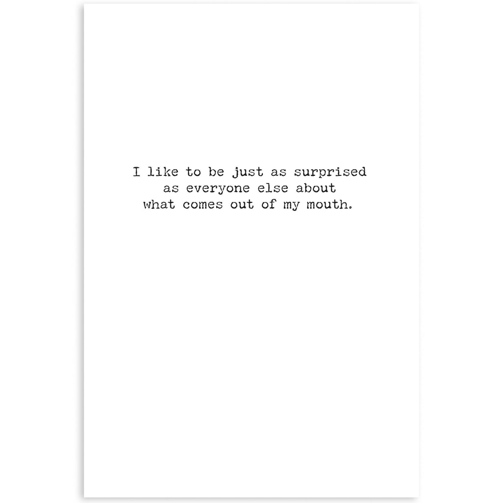 Think Before Greeting Card