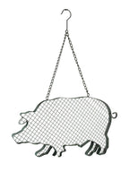 Metal And Mesh Wire Hanging Pig Farmhouse Decor