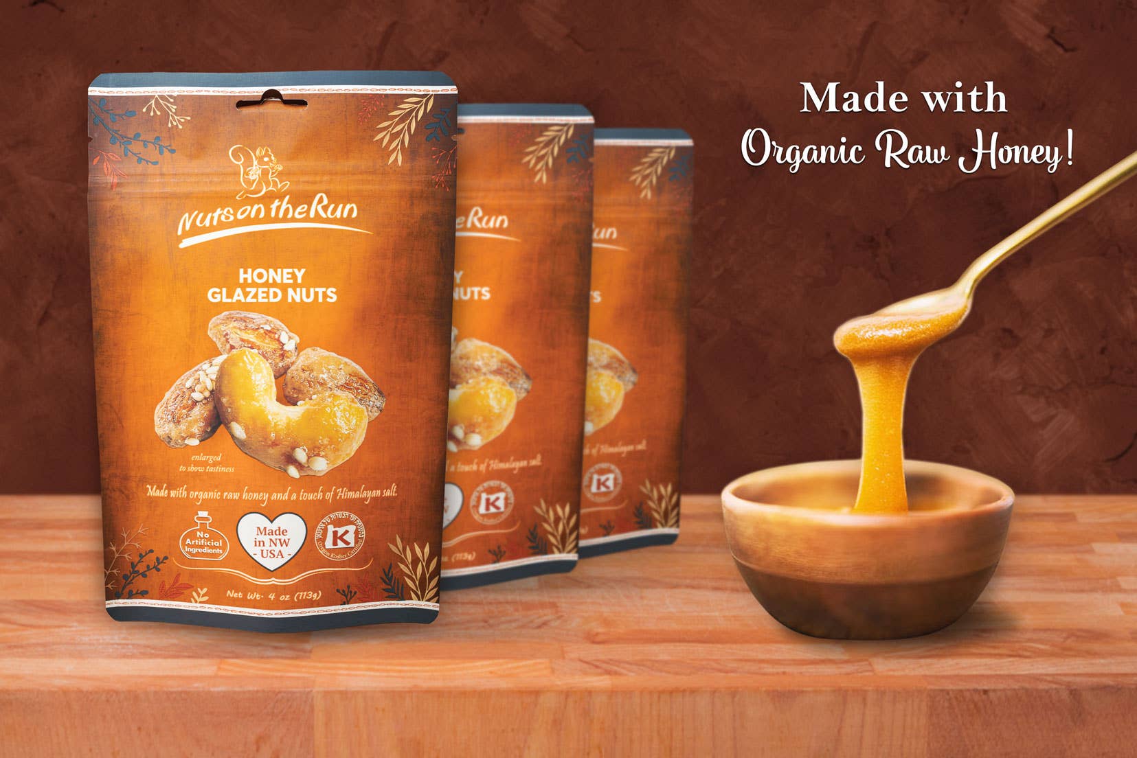 Honey Glazed Almonds Nuts