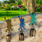 Bigfoot wind chime Peace sign