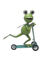 Frog Riding a Scooter Mtl Art