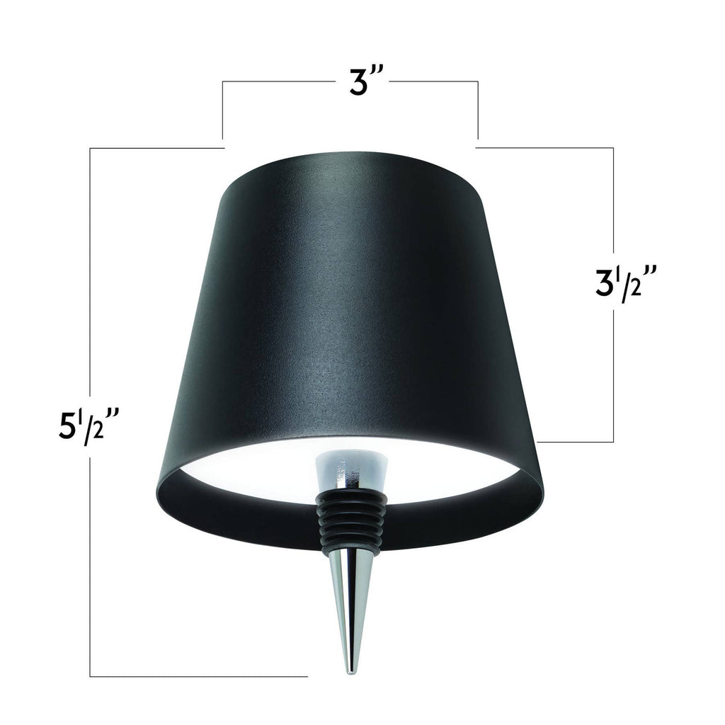 Wine Bottle Lamp - Black