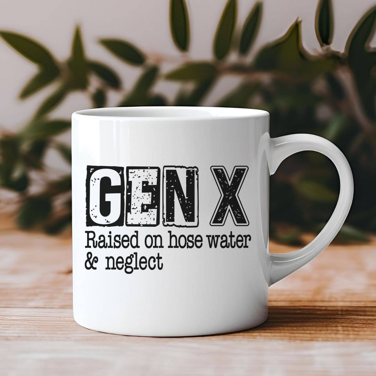 Gen X Raised on Hose Water & Neglect Funny 11 oz Mug
