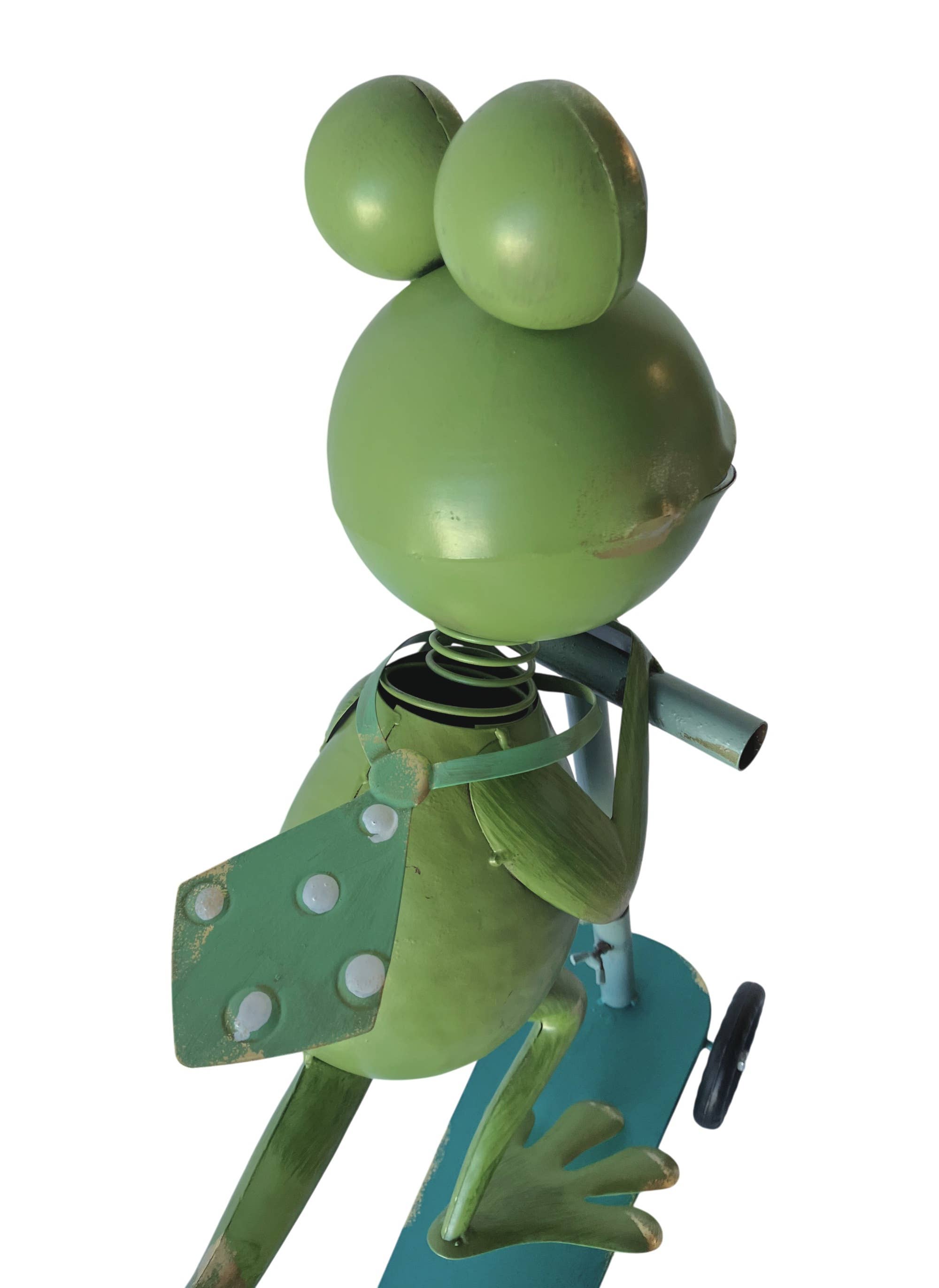 Frog Riding a Scooter Mtl Art
