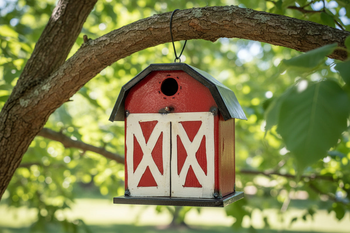 9.5" Barn birdhouse