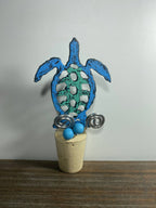 Sea Turtle wine stopper bar ware wine lover nautical beach