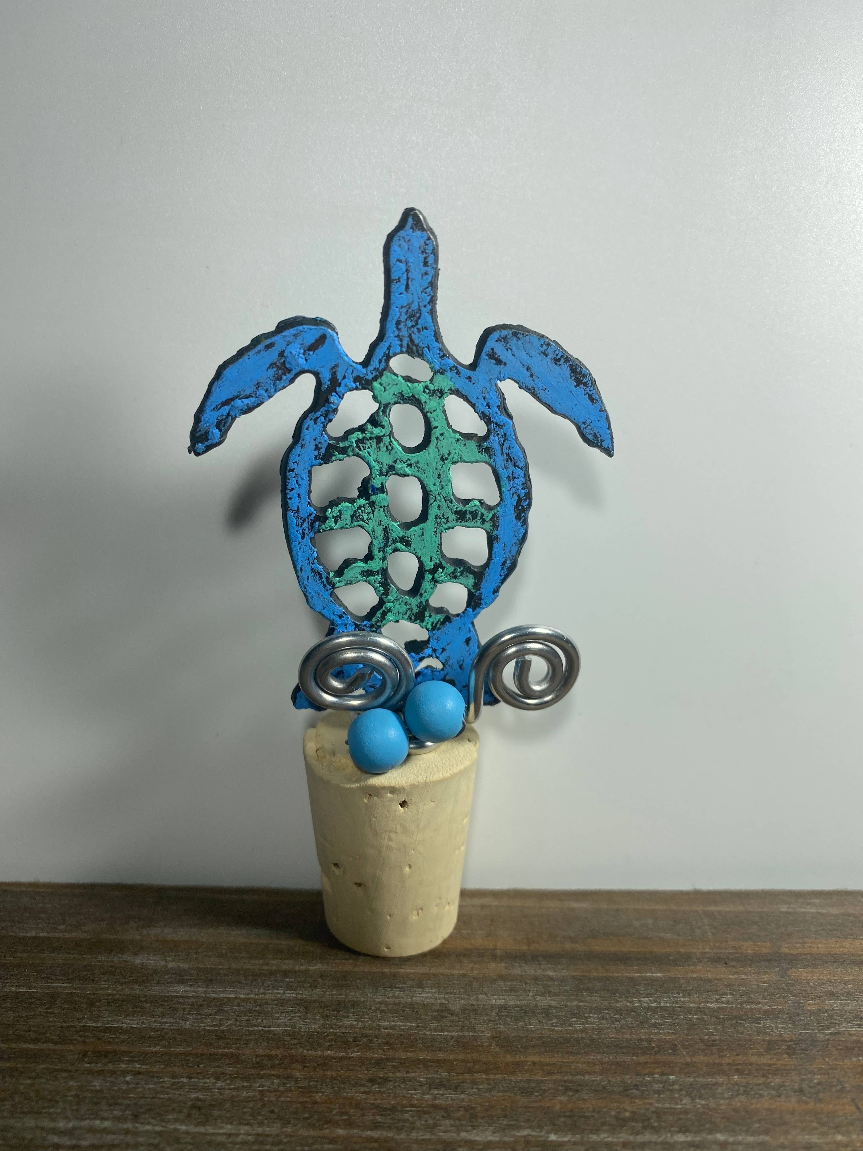 Sea Turtle wine stopper bar ware wine lover nautical beach