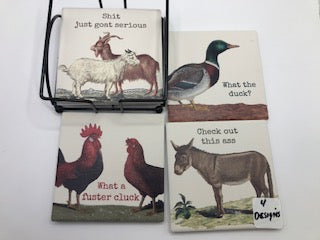 What The Duck Coaster Set**