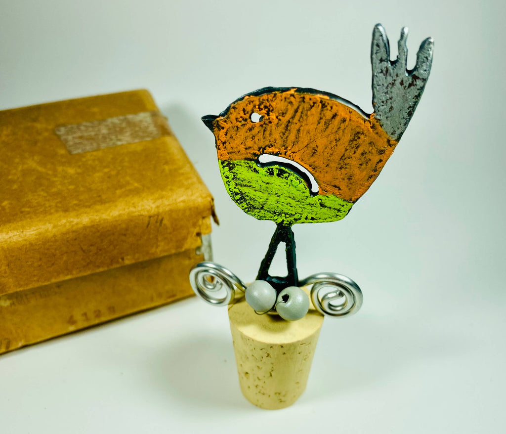 Bird wine stopper wine cork bar cocktails souvenir nature