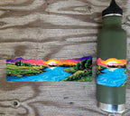 River Sunset Flyfishing Sticker Wrap