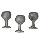 Antique Silver Finish Cast Iron Wine Glass Drawer Pulls