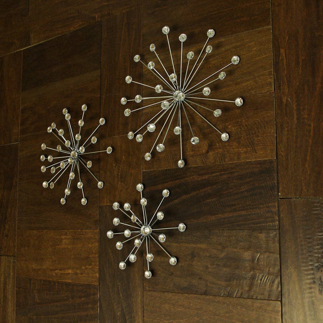 Jeweled Metal Sunburst Wall Decor