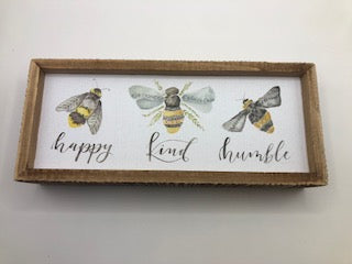 Bees Inset Box Sign**