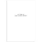Alibis Greeting Card