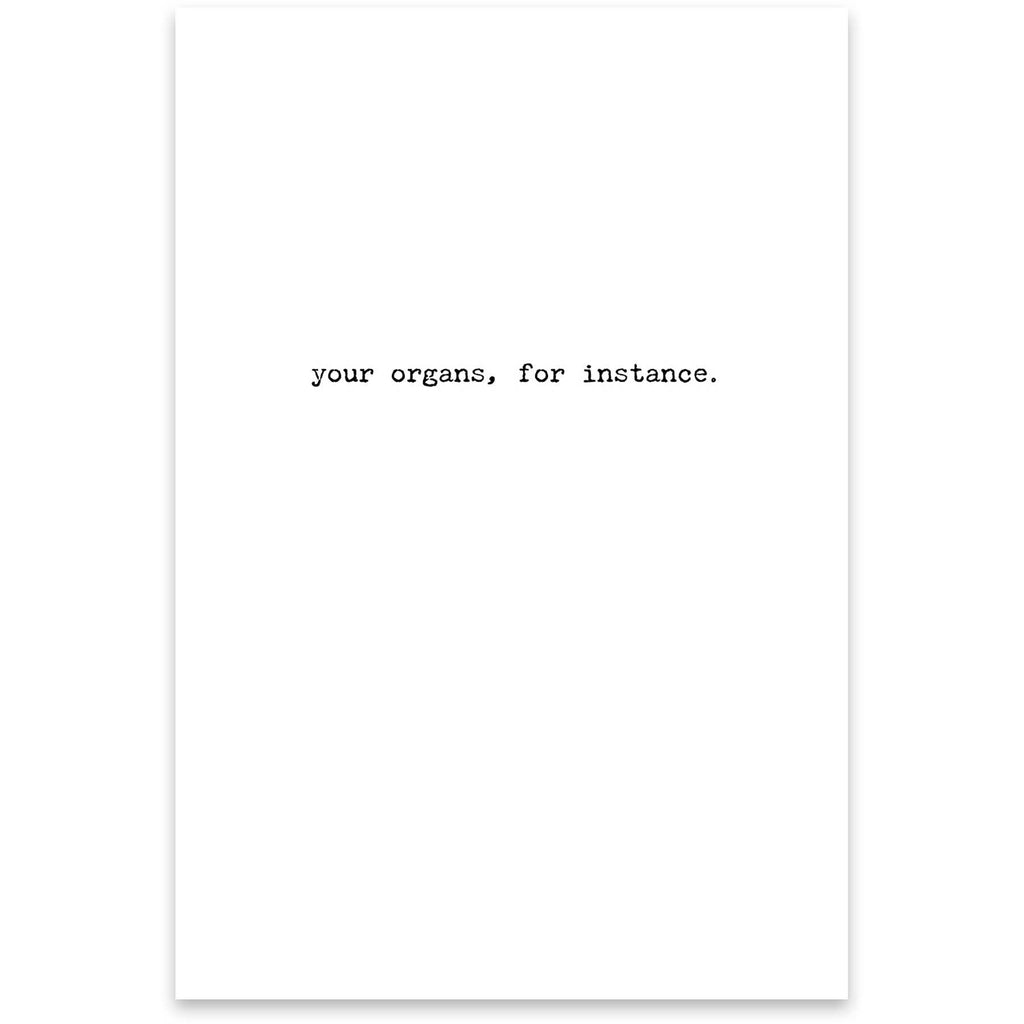 For Instance Greeting Card