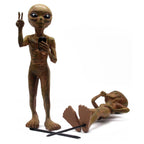Standing Alien "Peace & Quiet" 10 IN Tall Garden Stakes
