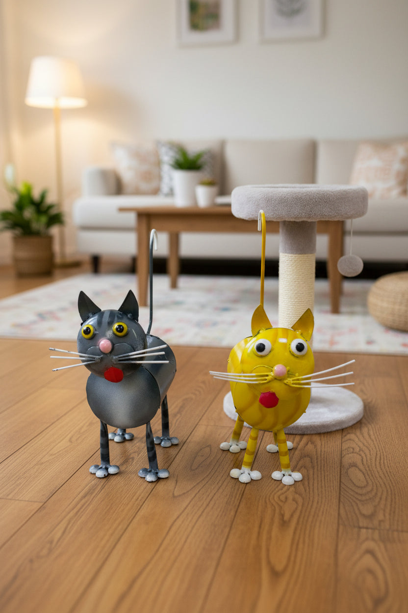 Standing Cat Metal Art