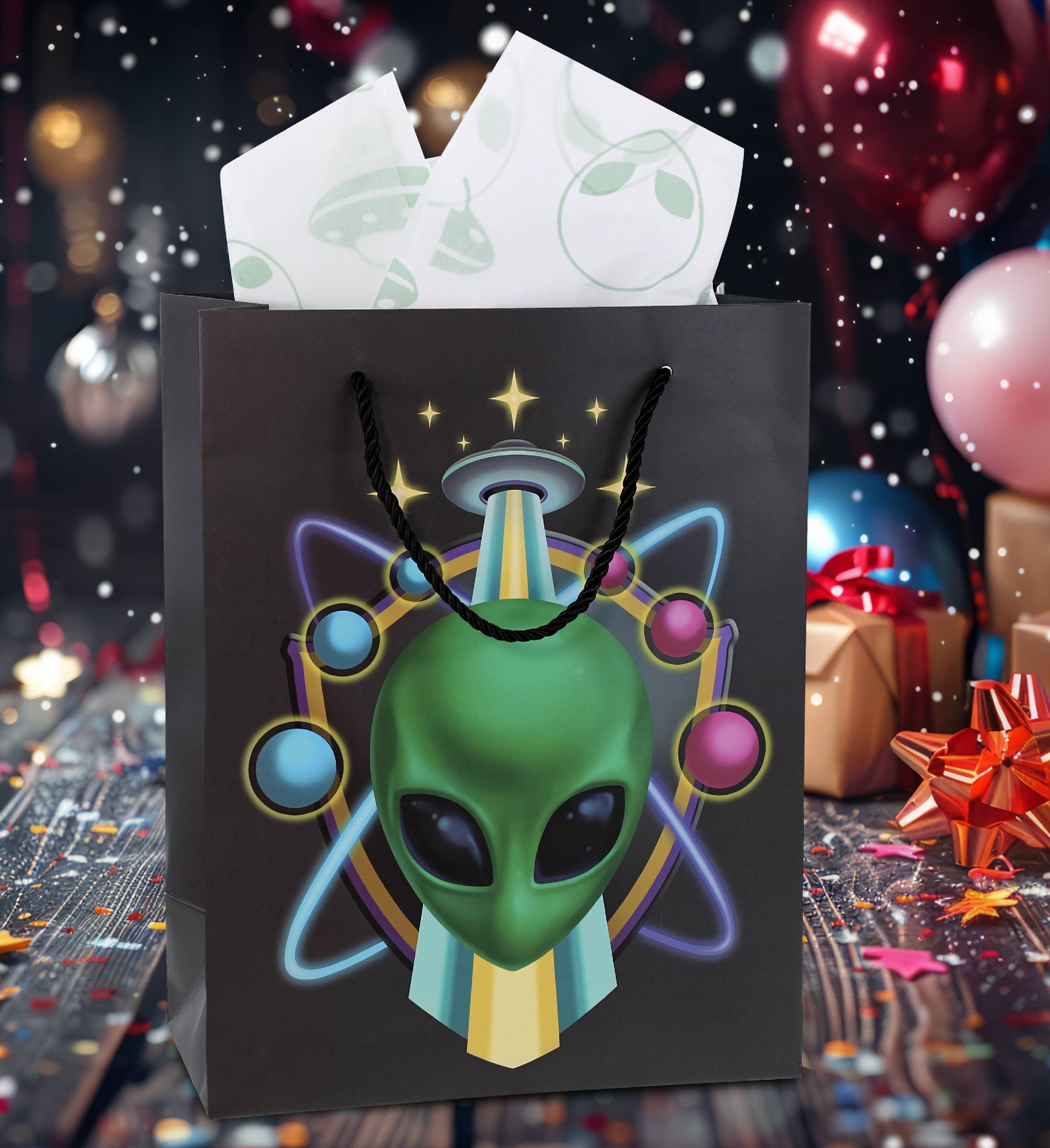 Gift Bag & Tissue Paper - Alien
