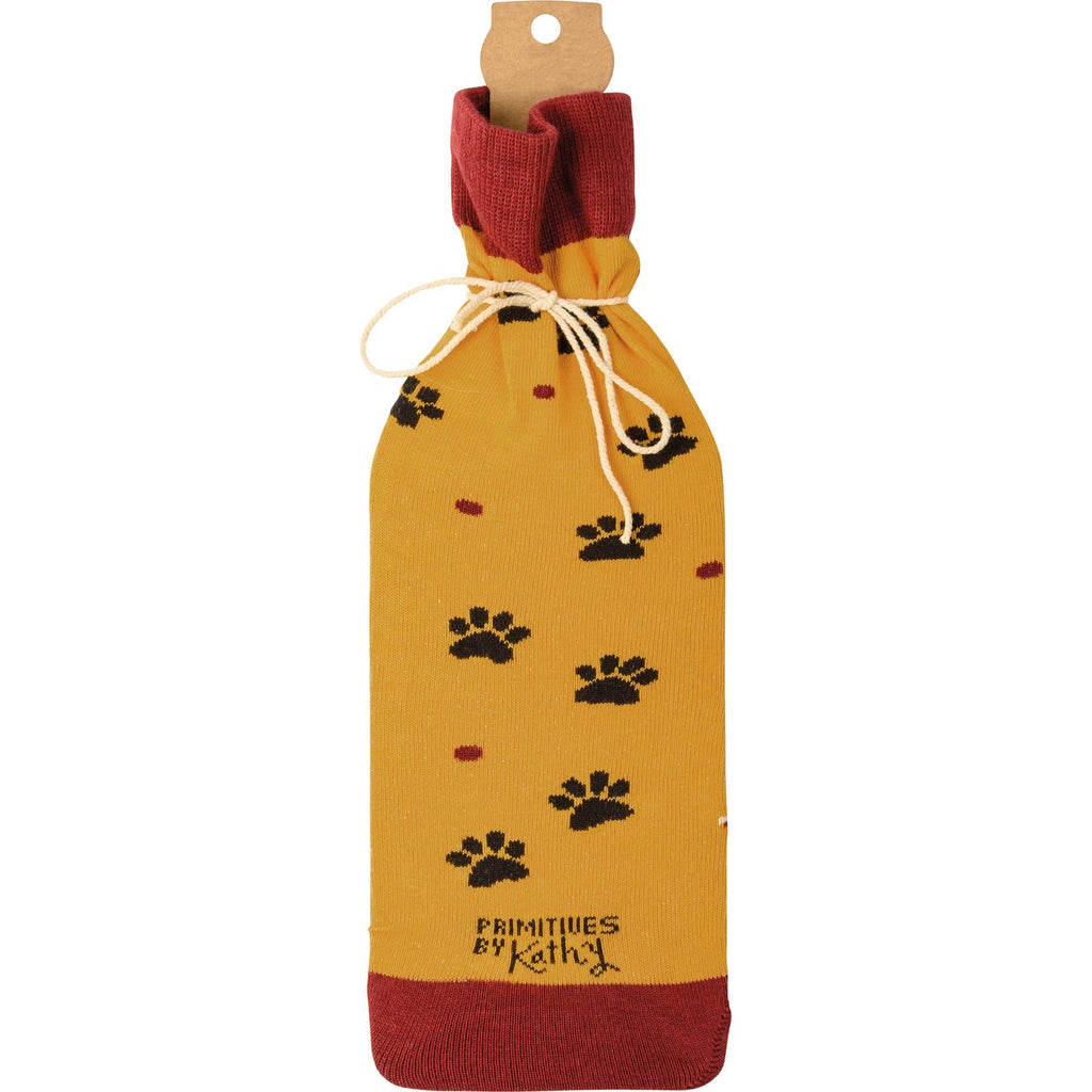 Let's Drink Wine And Talk Bottle Sock