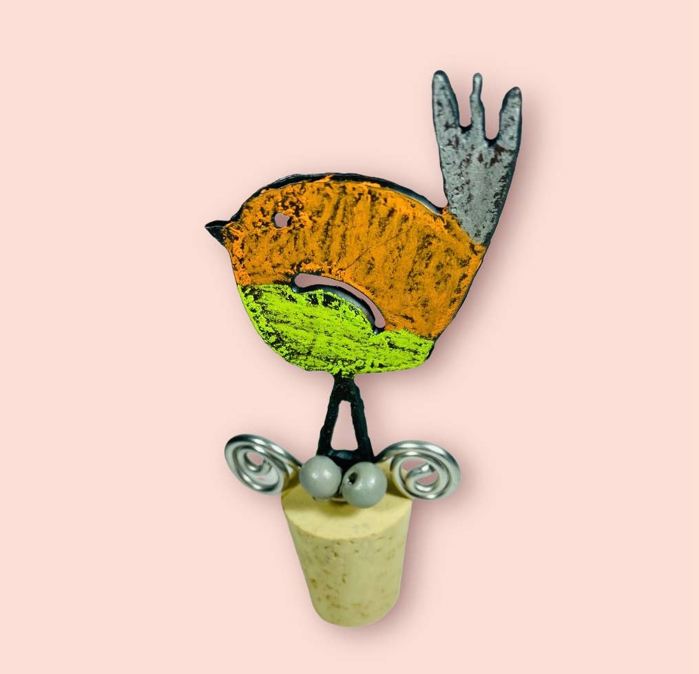 Bird wine stopper wine cork bar cocktails souvenir nature