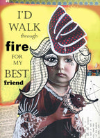 Walk Thru Fire Greeting Card