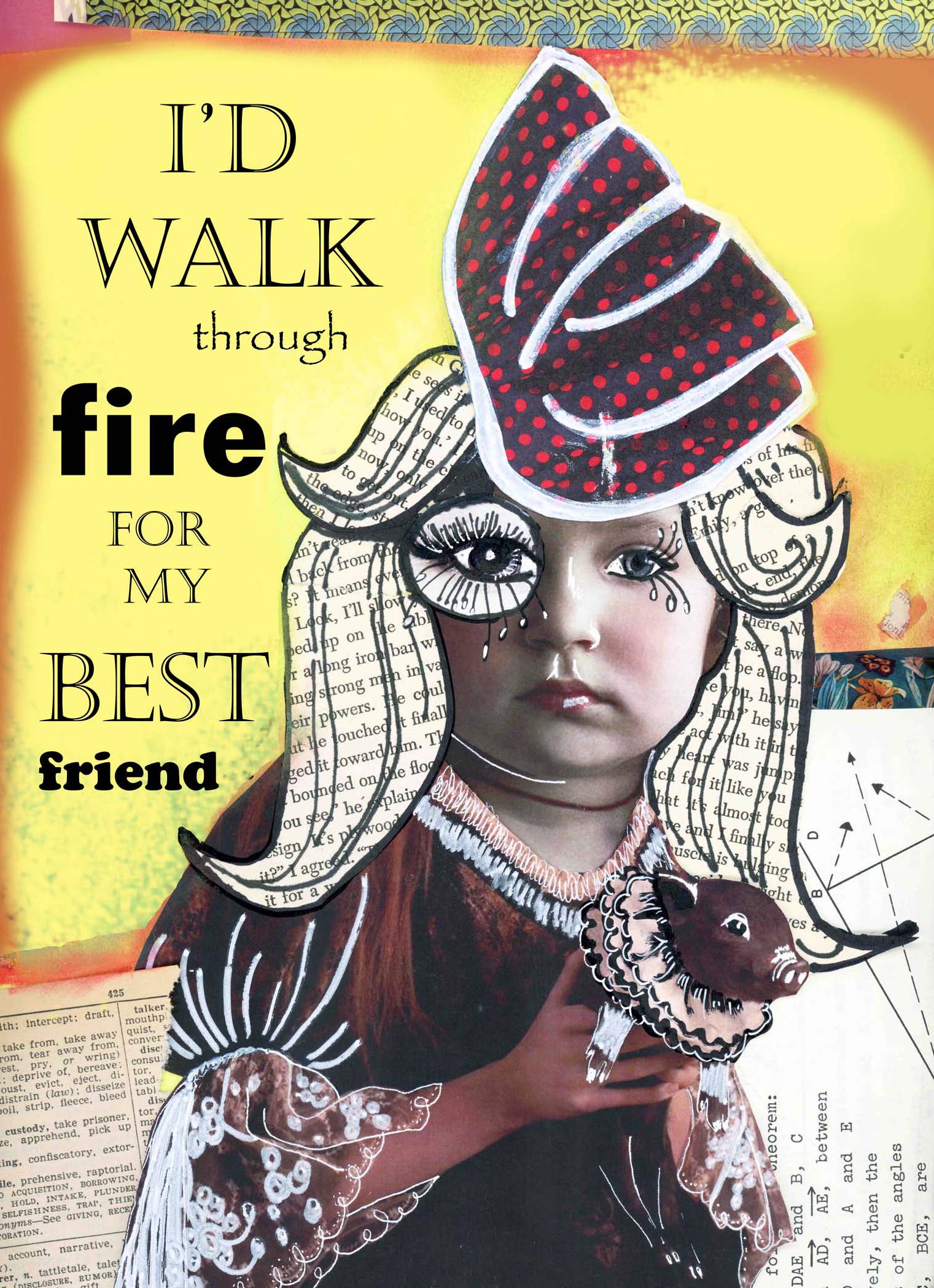 Walk Thru Fire Greeting Card