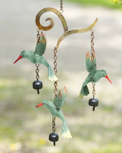 Multicolor Hummingbird Wind Chime
