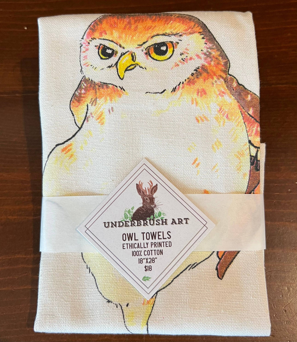 Owl Tea Towel