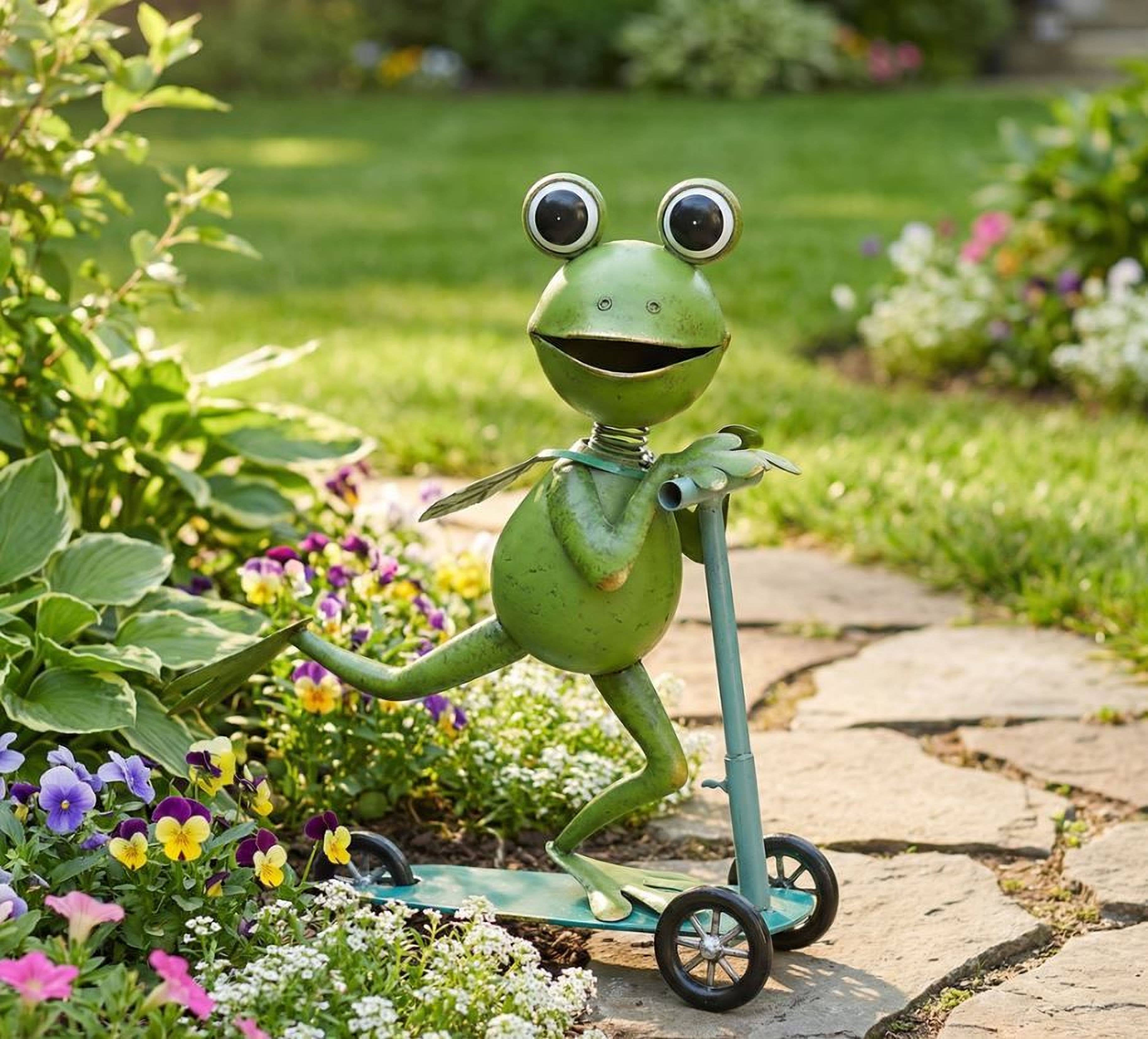 Frog Riding a Scooter Mtl Art