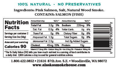 4oz Smoked Salmon Fillet