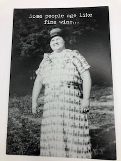 Age Fine Wine Greeting Card