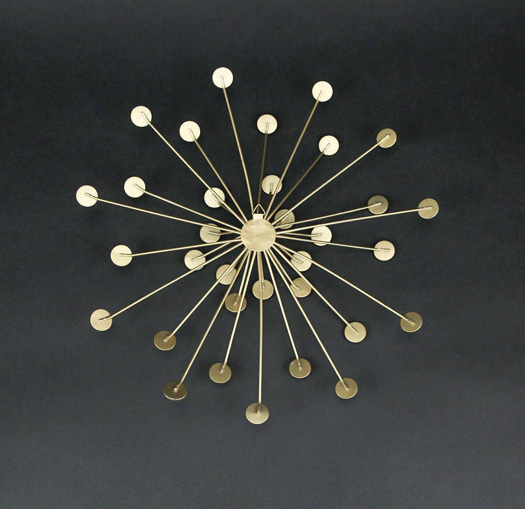 Jeweled Metal Sunburst Wall Decor