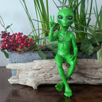 Alien Invasion Peace Dude Male Figurine 10" tall