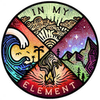 In My Element Sticker - beach stickers, mountain stickers