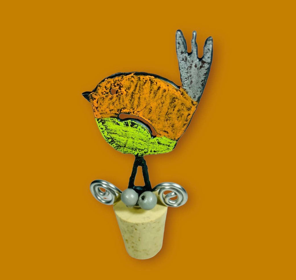Bird wine stopper wine cork bar cocktails souvenir nature