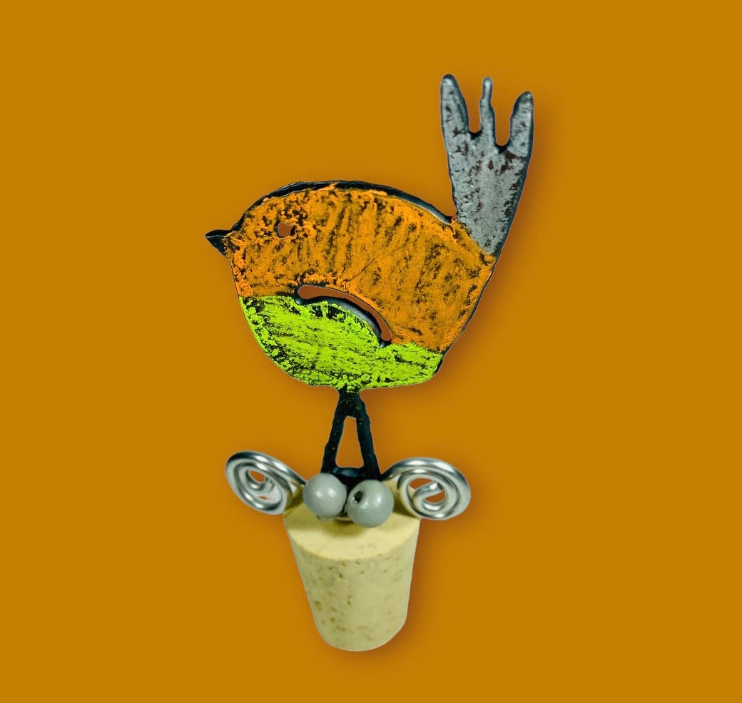 Bird wine stopper wine cork bar cocktails souvenir nature