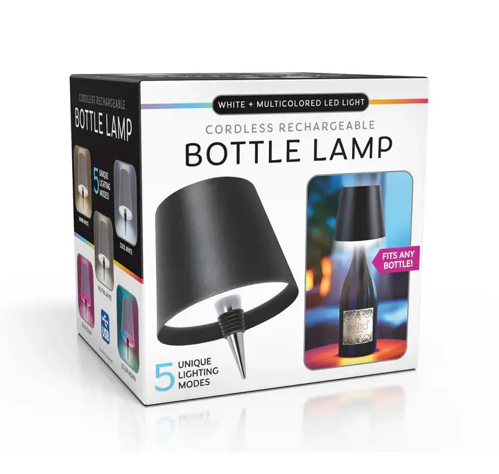 Wine Bottle Lamp - Black