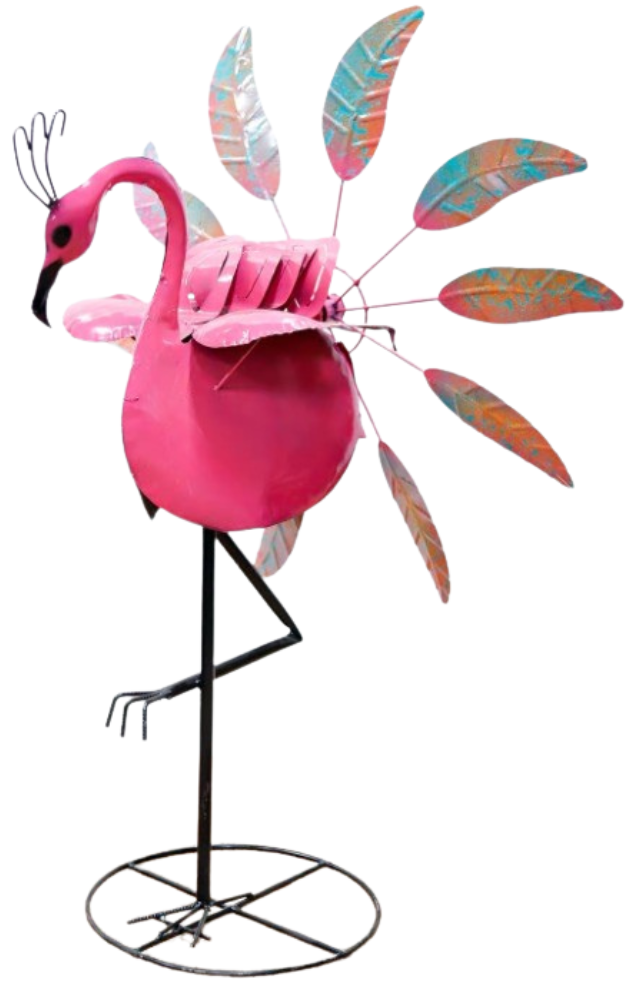 43"H - Flamingo Spinner
