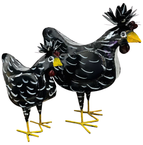 15"H 20"H - Padovana Chickens 2pc Set - Asstd. Colors