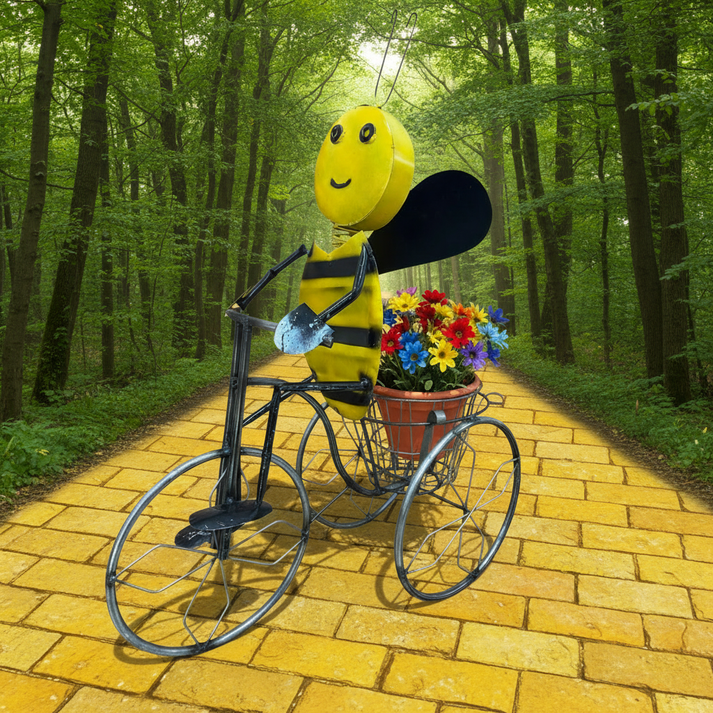 Bee on Tricycle Planter