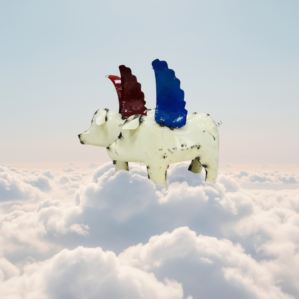 Pigs w/Wings 21"