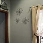 Jeweled Metal Sunburst Wall Decor