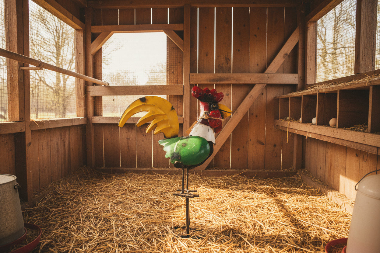 50" high Rooster stake