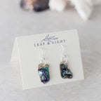 PAUA SHELL EARRINGS | STERLING SILVER DROP EARRINGS