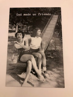 God Made Us Friends Greeting Card