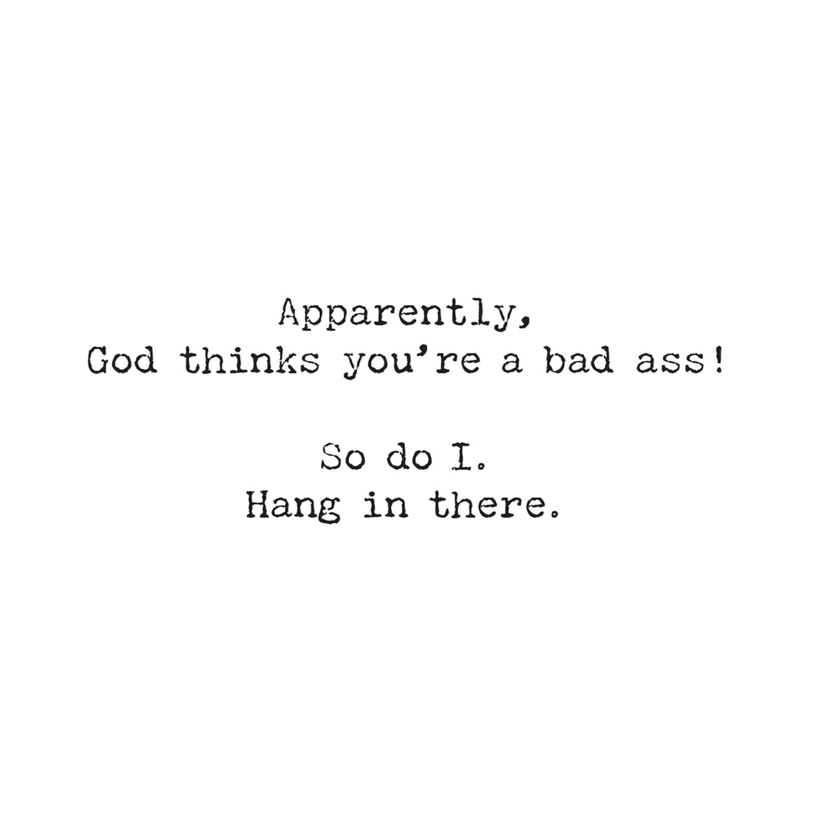 Hang In There Greeting Card