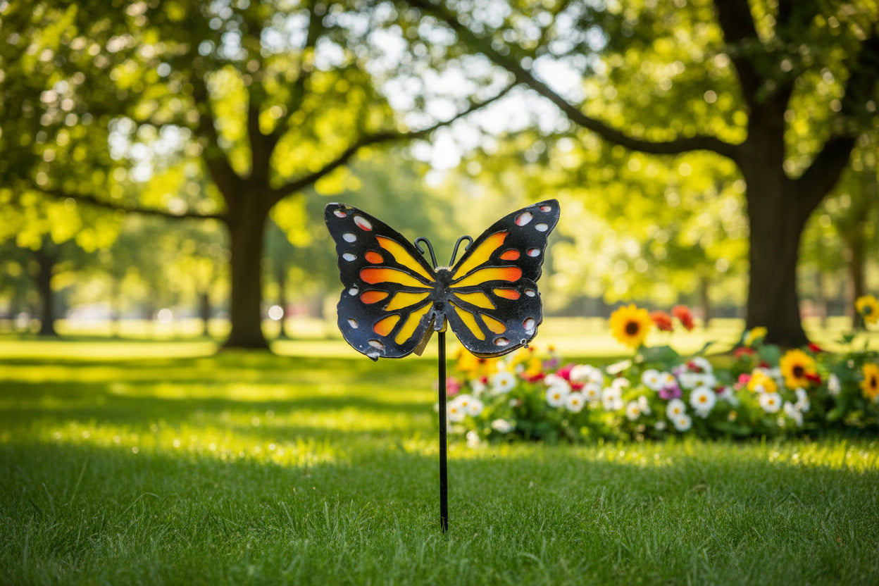 Butterfly on a stake 40"