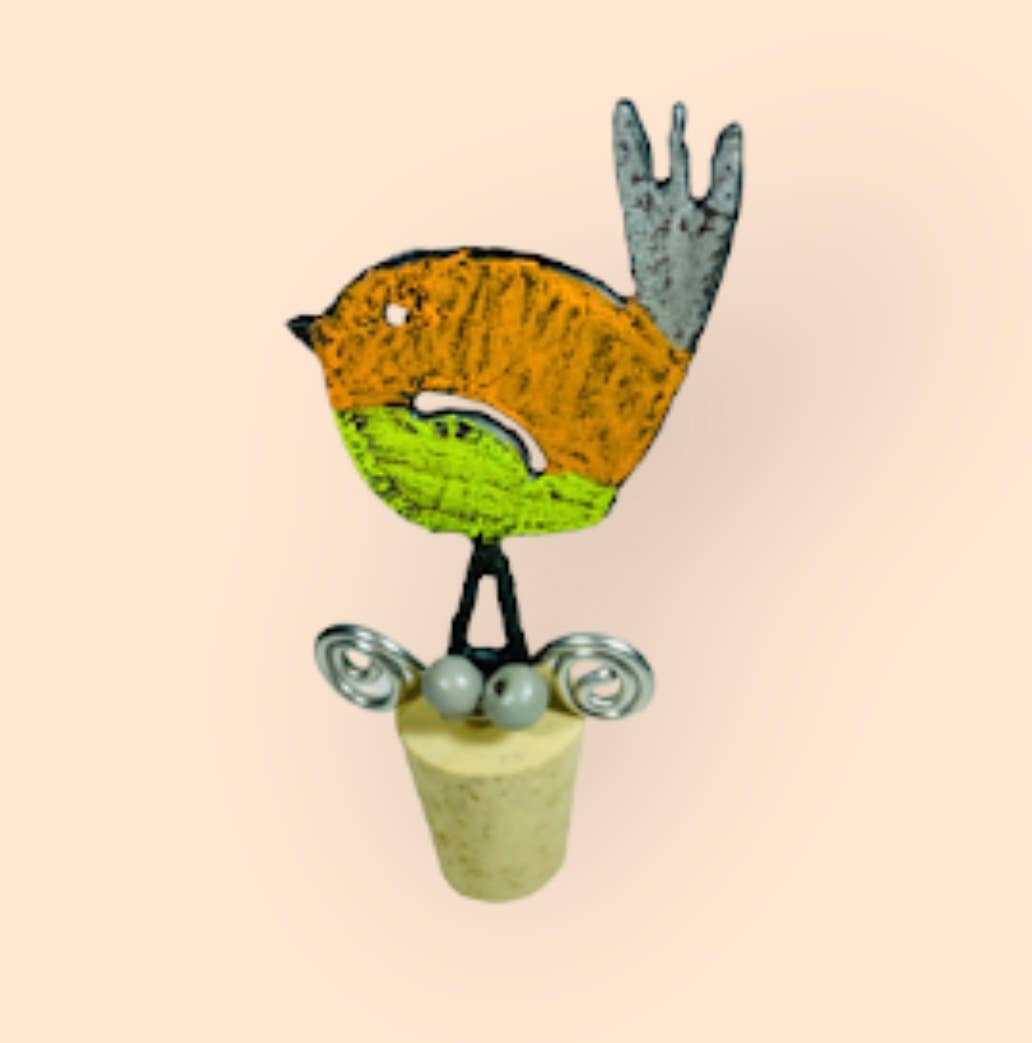 Bird wine stopper wine cork bar cocktails souvenir nature