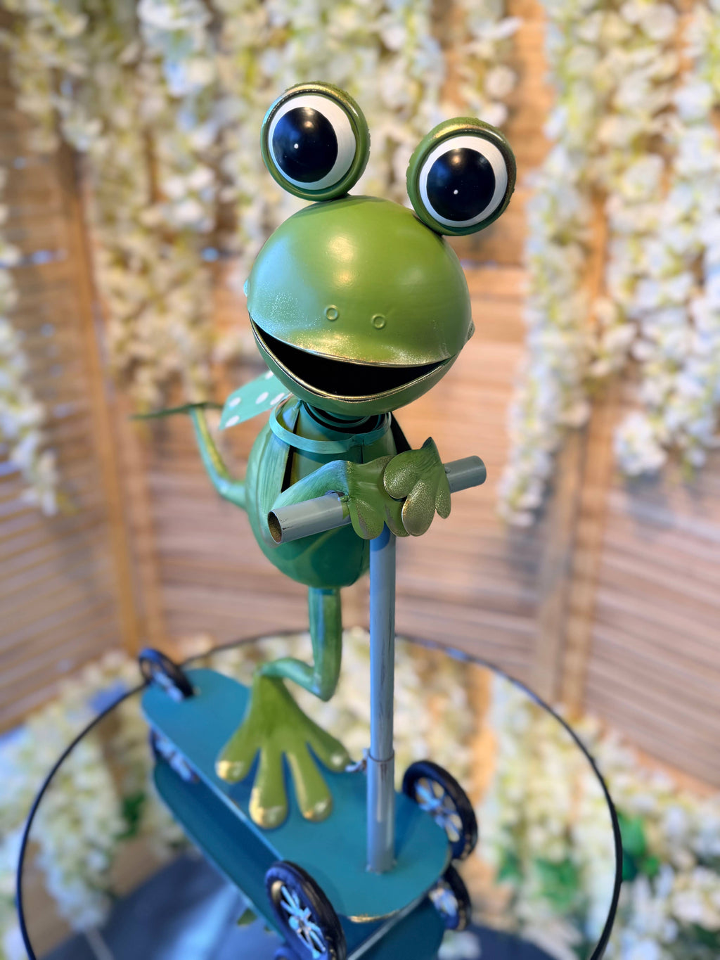 Frog Riding a Scooter Mtl Art